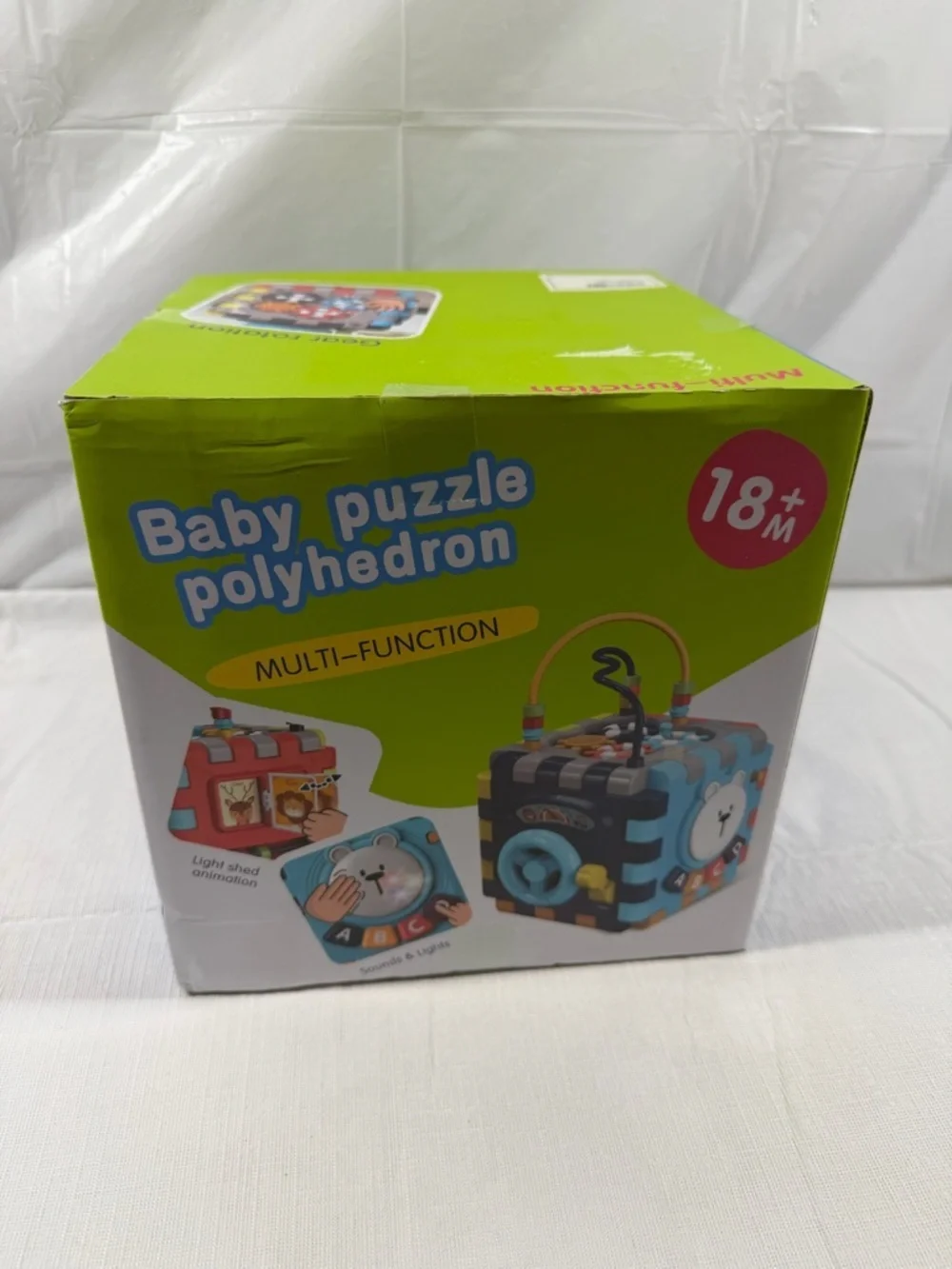 Multifunctional Activity Cube for Toddlers - Coral & Teal